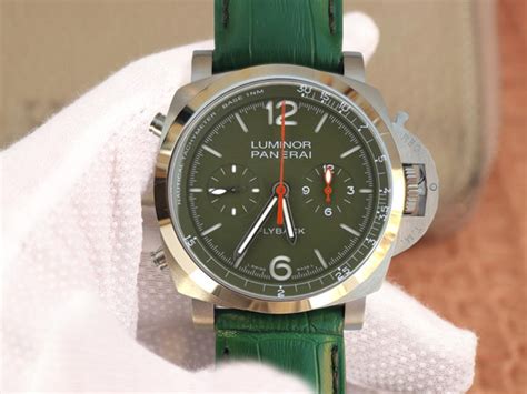 panerai flyback green|Panerai luminor flyback.